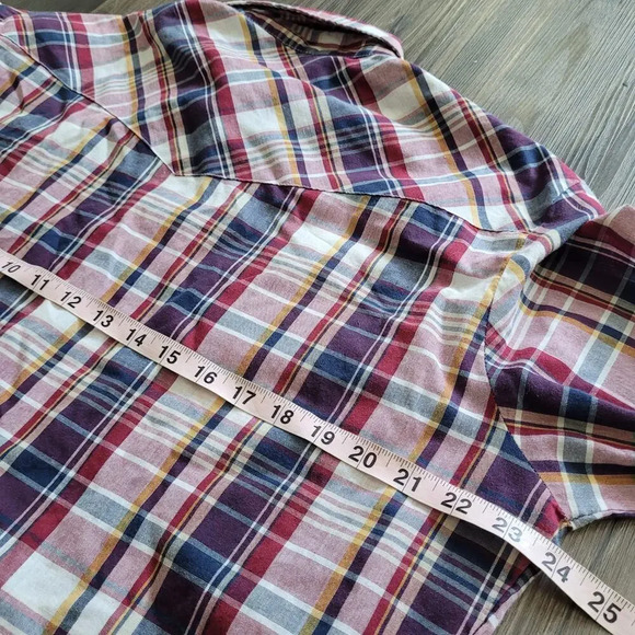 Wrangler Men's Button-Up Shirt Size L Multicolor Pearl Snap Cotton Long Sleeves - Picture 5 of 7